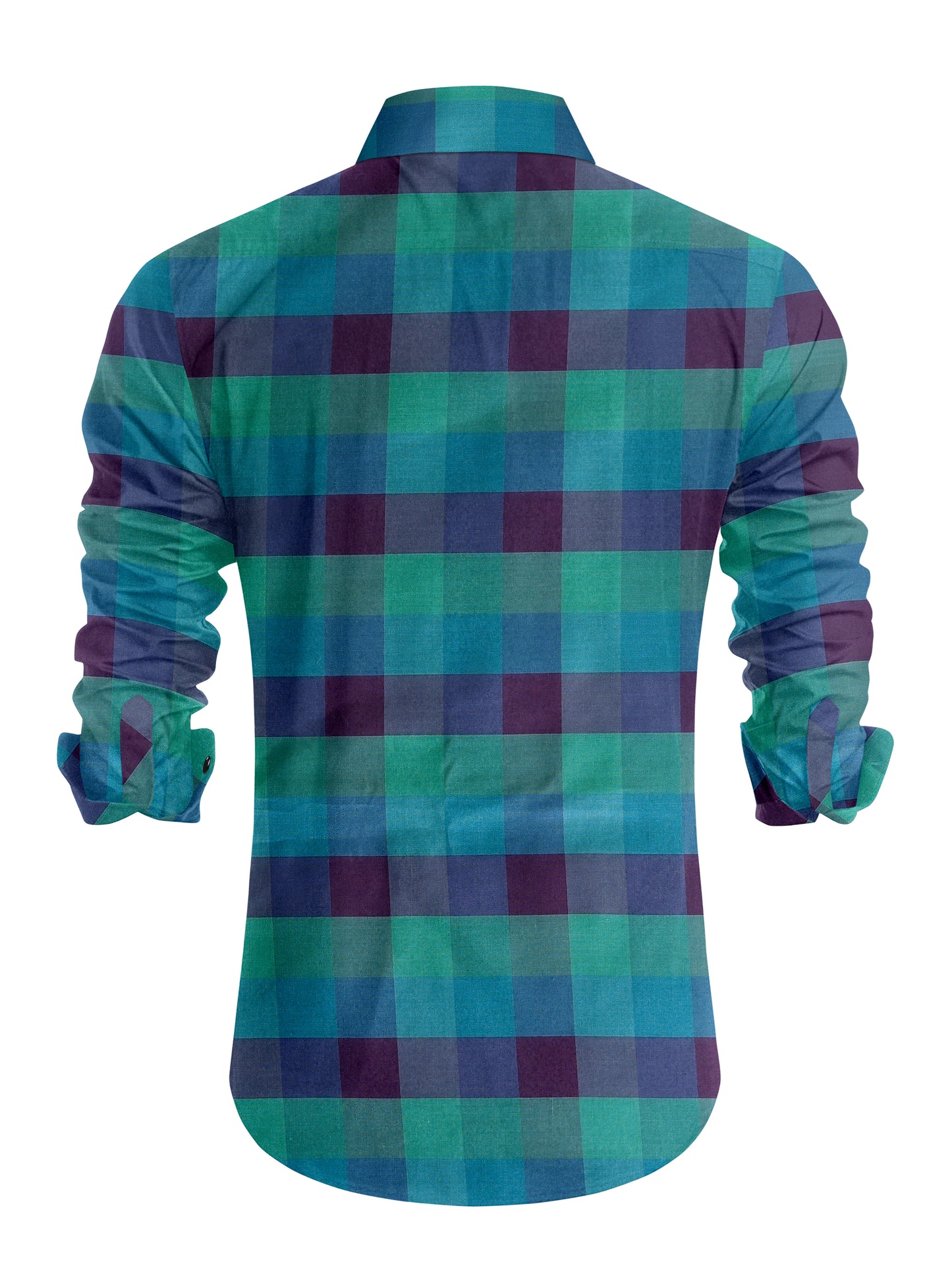 IndoPrimo Men's Poly Cotton Casual Rainbow Checks Shirt for Men Full Sleeves - Avatar