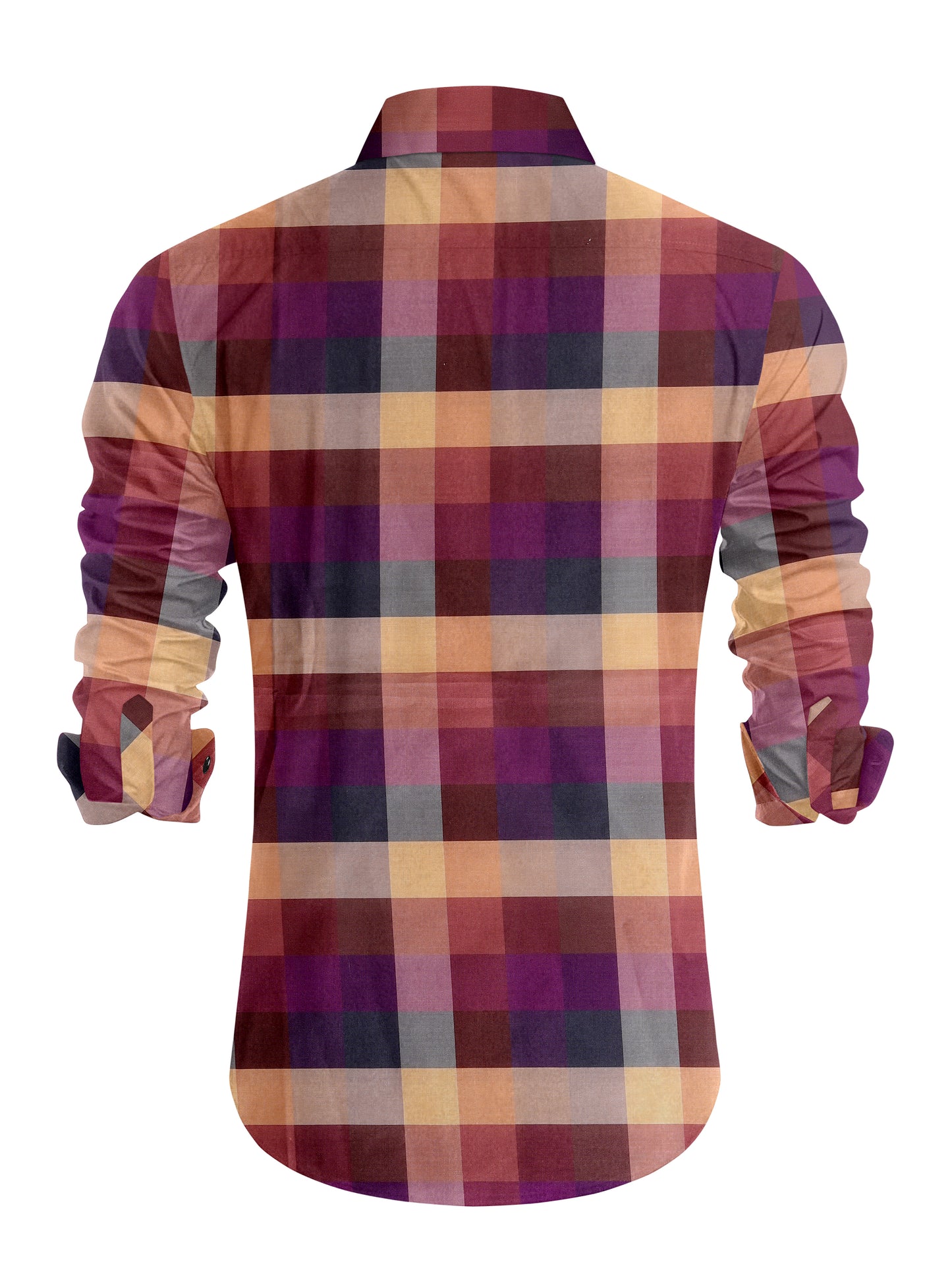 IndoPrimo Men's Poly Cotton Casual Rainbow Checks Shirt for Men Full Sleeves - Avatar