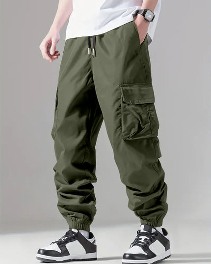 Men's Regular Fit Cotton Cargo Pants with Multiple Pockets