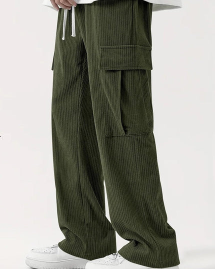 Men's Regular Fit Cotton Cargo Pants with Multiple Pockets