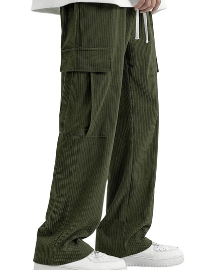Men's Regular Fit Cotton Cargo Pants with Multiple Pockets