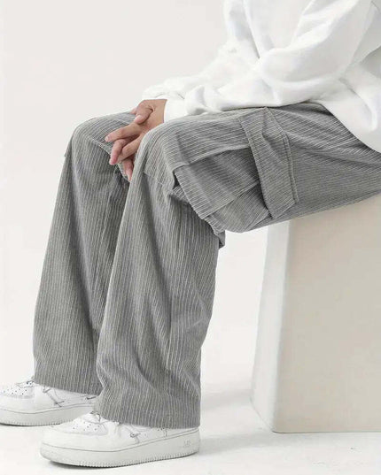 Men's Regular Fit Cotton Cargo Pants with Multiple Pockets