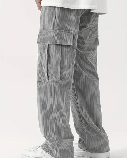 Men's Regular Fit Cotton Cargo Pants with Multiple Pockets