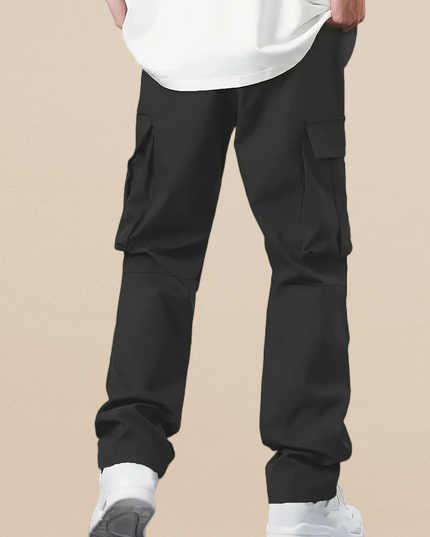 Men's Regular Fit Cotton Cargo Pants with Multiple Pockets