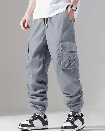 Men's Regular Fit Cotton Cargo Pants with Multiple Pockets